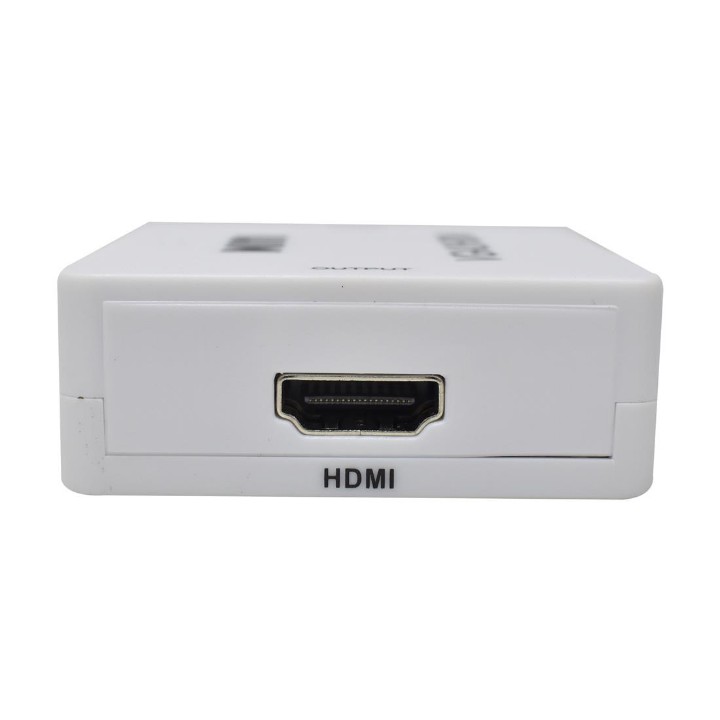 Convertidor Caja RCA-HDMI Adaptador NO Bidireccional AV2HDMI Blanco  GENERICO