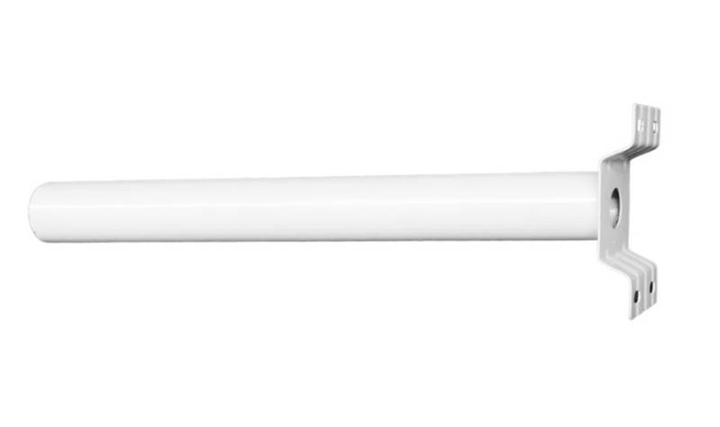 Brazo poste blanco lampara vial general led 48mm x 500mm