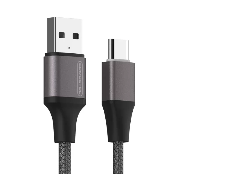 Cable de carga Rapida 3.1A Somostel BW-25 Nylon Metalico Micro USB 
