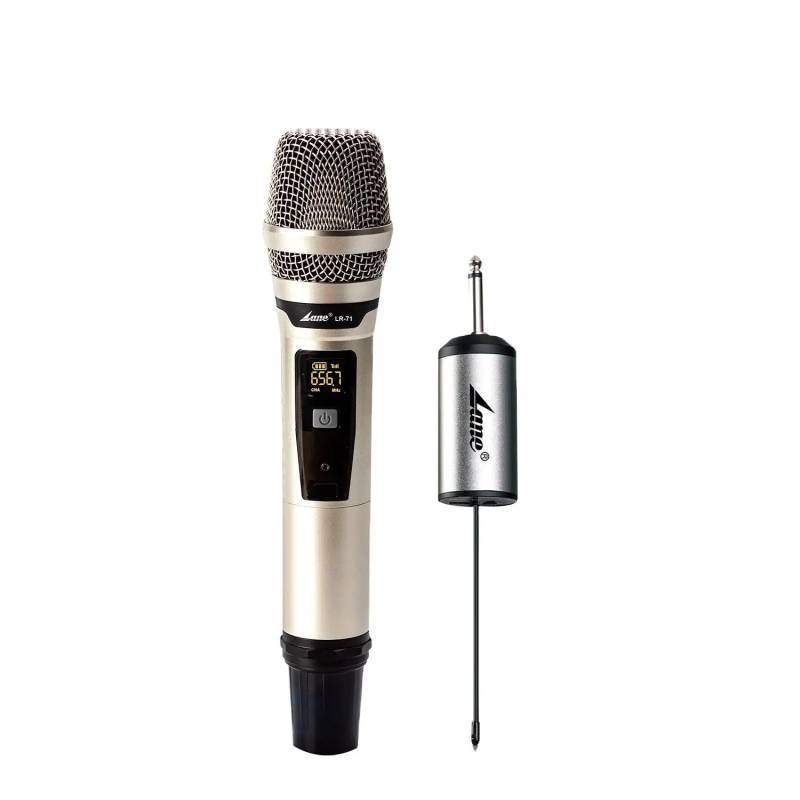 Micrófono inalámbrico LaneLR71 UHF 6.3mm Dinámico Portátil un Mic + receptor 