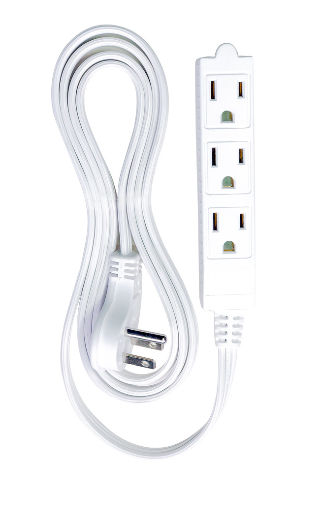 Vivanco Cable Extensión Corriente Cubo 4 Enchufes+2 USB-A Blanco
