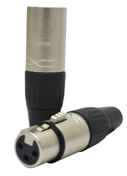 Adaptador plug Roxtone combo jack canon XP3FM XLR metálico X 2P