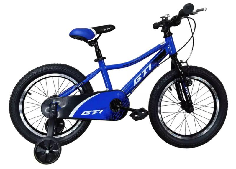 Bicicleta Aro 16 special niño azul con llantas de apoyo