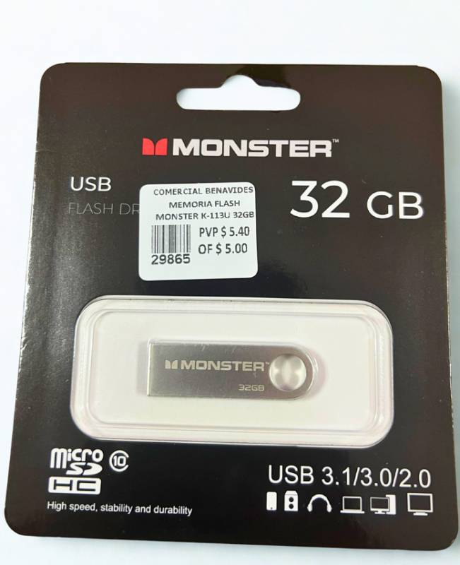Memoria Flash Monster K-113U 32GB