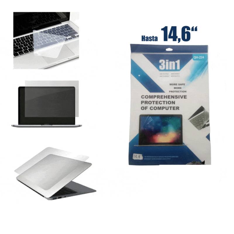 Mica protectora para Laptop  14,6 pulgadas  3 EN 1