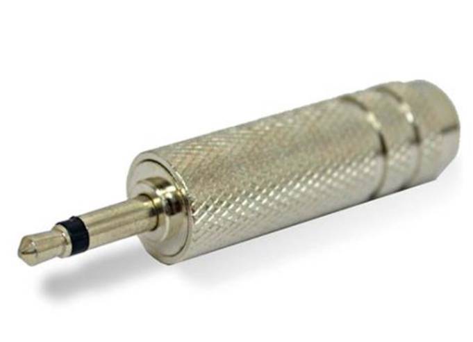 Adaptador jack 6.3 a 3.5 plug  mono