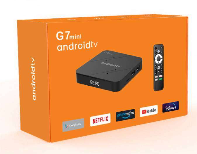 Tv Box G7 Mini Inteligente S905W2 Android Ram 2GB y Rom 16GB Control Remoto por Voz 
