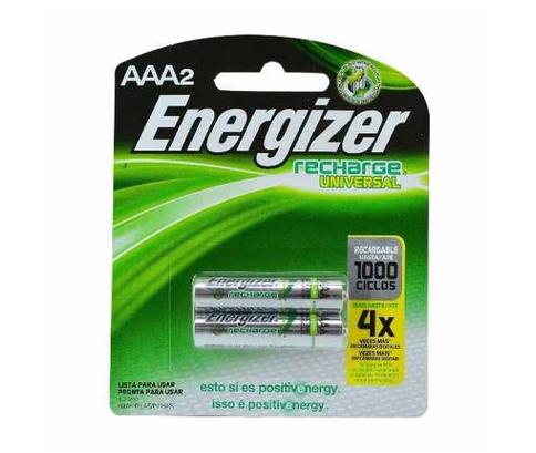 Cargador Energizer Mini Aa Aaa + 2 X Pilas Recargables Aa
