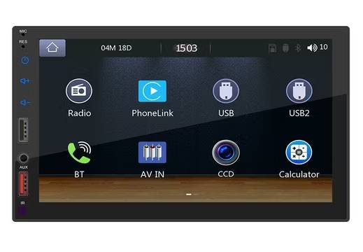 Equipo para Carro 7 Pulgadas Touch Screen Micro SD doble usb