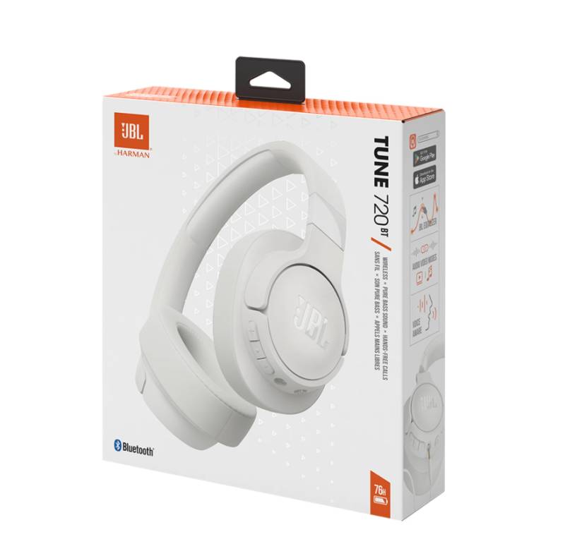 Audífonos JBL Tune 720BT Wireless Bluetooth 76H blanco