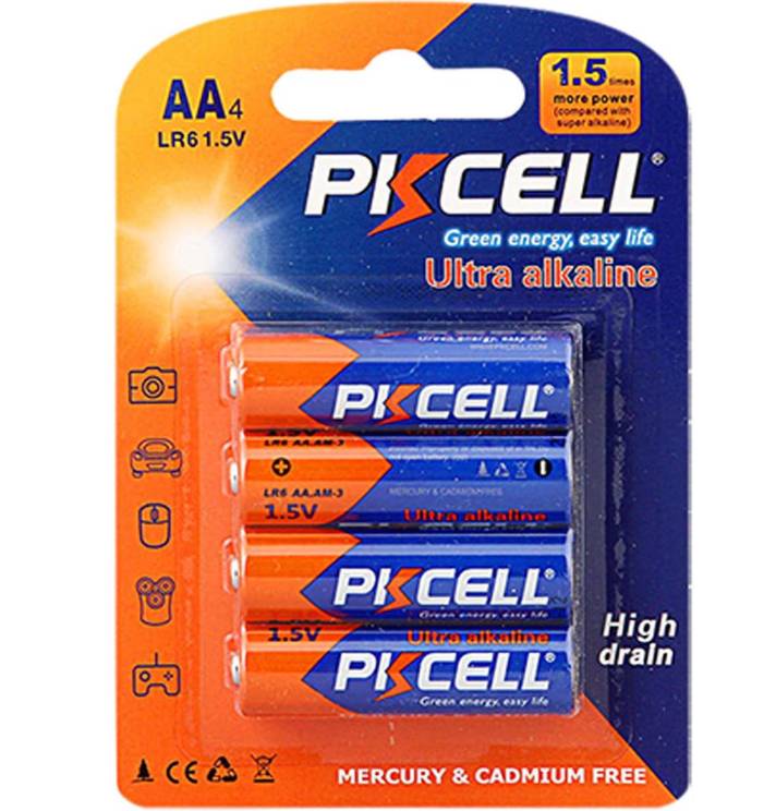 Pila Pkcell AA ultra alkalina blister x 4p LR6 AA4B