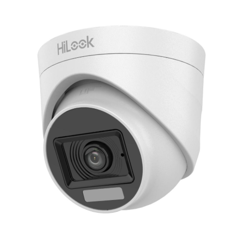 Cámara Hilook thc-t127lps tipo domo fija con audio y luz dual de 2 MP