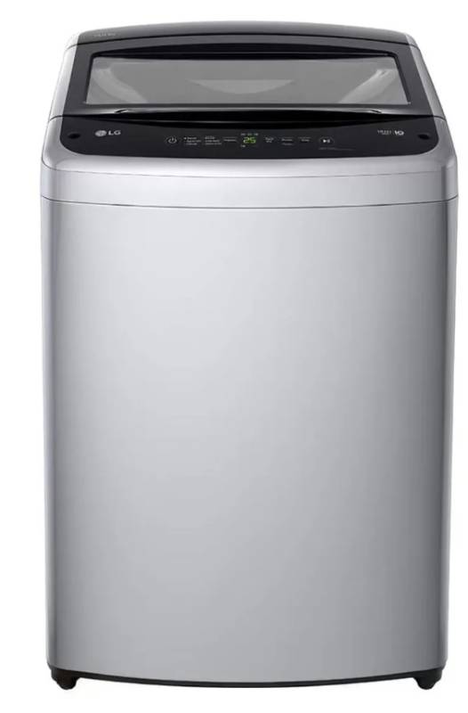 Lavadora LG 19KG WT19DVTM gris cara superior turbodrum