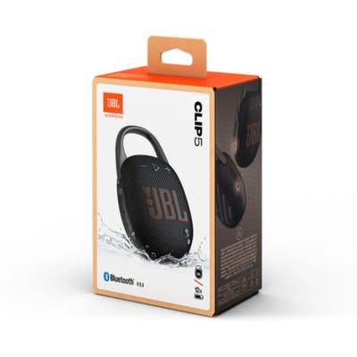 Parlante bluetooth JBL Clip 5 negro 12 horas IP65