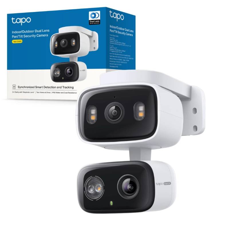 Cámara Tp-link Tapo C246D doble lente 2K visión nocturna a color