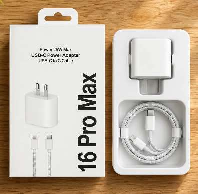 Cargador para iphone 16 pro max cable tipo C+adaptador