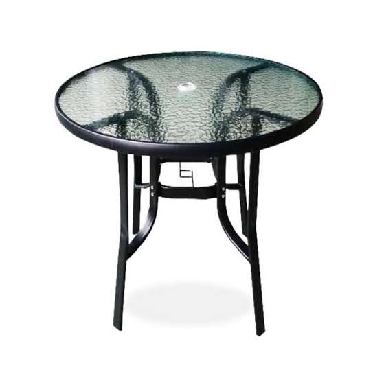 Mesa Metalica Elegante Jardin Patio