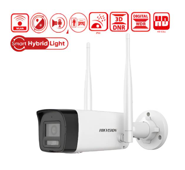 Cámara IP WIFI Hikvision 2CV1023G tipo bala fija 2MP detección humanos/vehículos