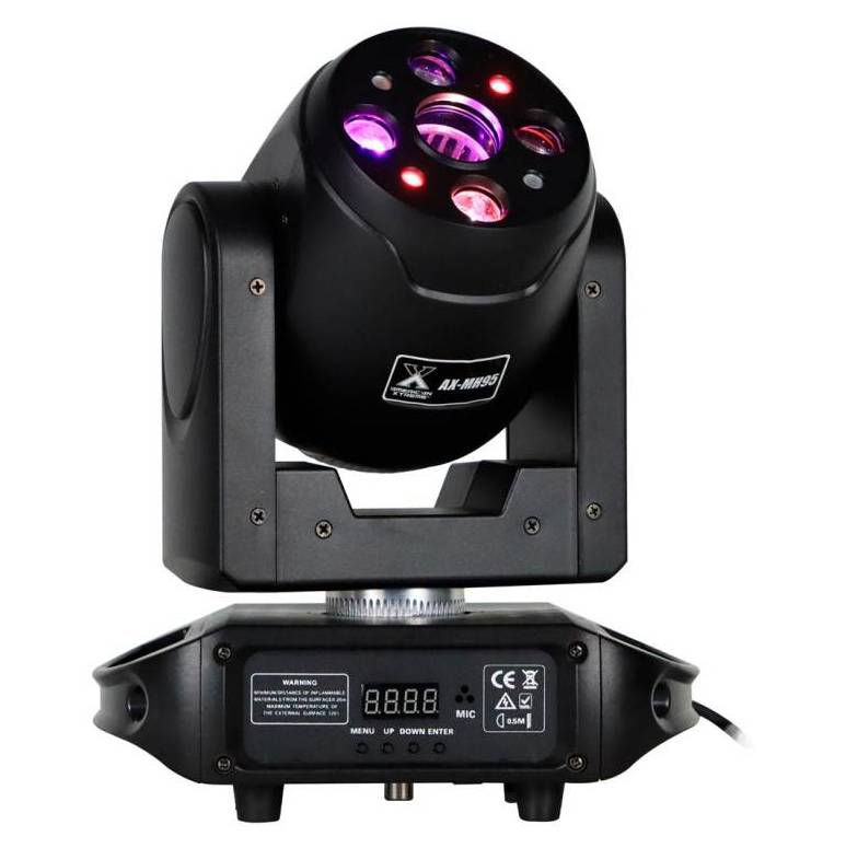 Luz led robótica American Xtreme spot beam  80w + 4x20w rgbw + laser rg AX-MH95