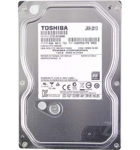 Disco duro Toshiba 500 GB sata 3.5 DDPC7104