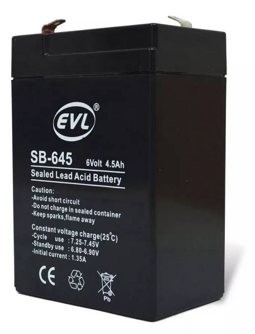 Batería Seca 6v 4.5 A Carros A Batería Juguetes Parlantes