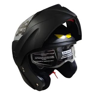 Casco para moto as berlin 34 talla XL táctical negro gris mate