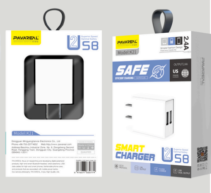 Cargador de pared Pavareal K21 doble usb