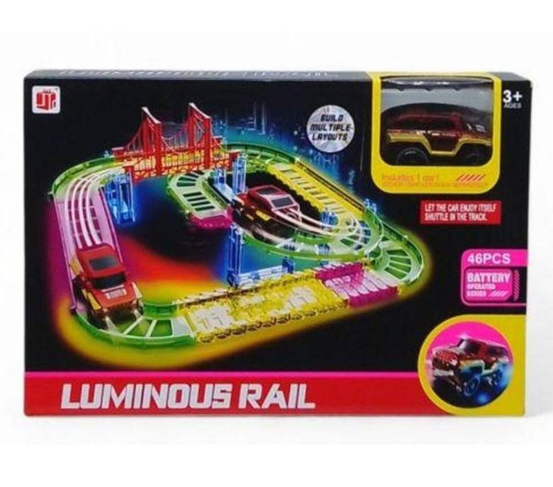 Pista de carros luminosa 29 piezas 1 carro
