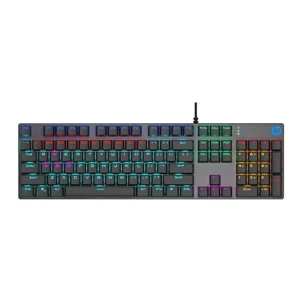 Teclado Mecánico Gamer Juegos Gaming HP Gk400f Metal Led