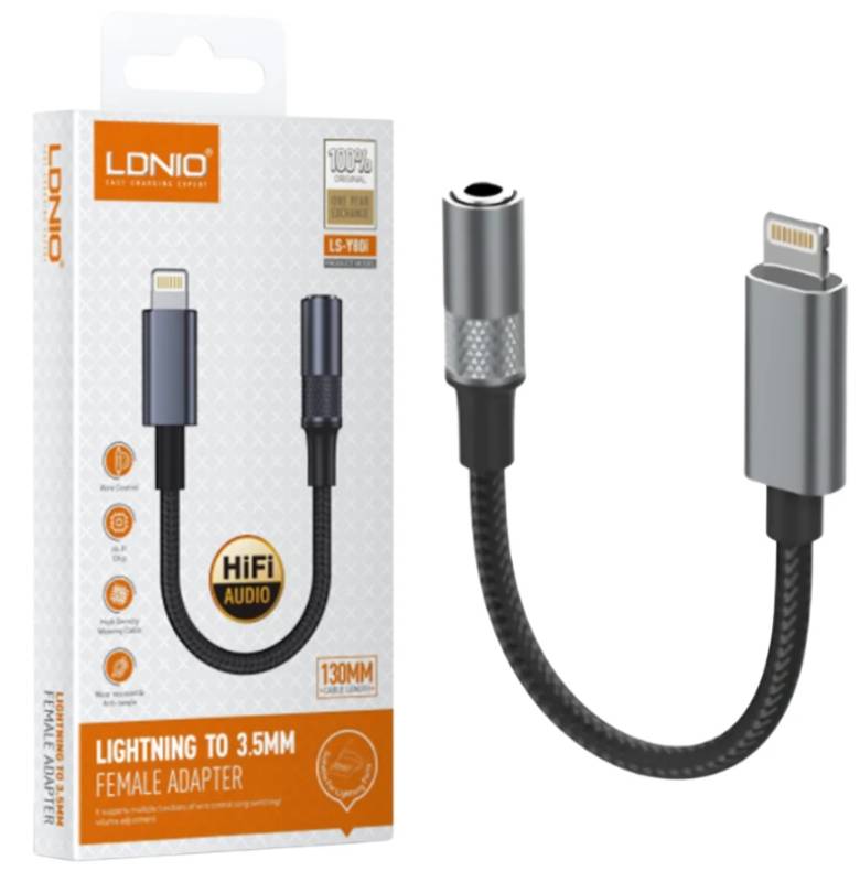 Adaptador Ldnio LSY80I 13CM IPH to 3.5 mm