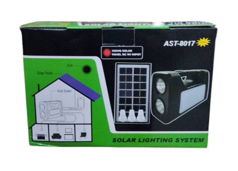 Lampara recargable con panel solar YJ8017