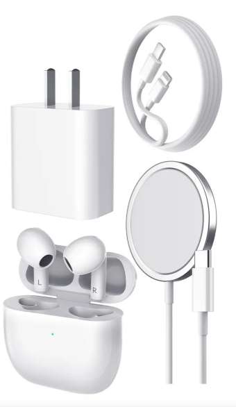 Kit de  Audífono combo cargador Iphone 4 en 1