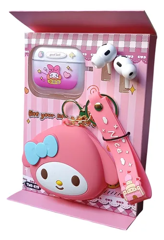 Audífono bluetooth con estuche krmy TWS-K19