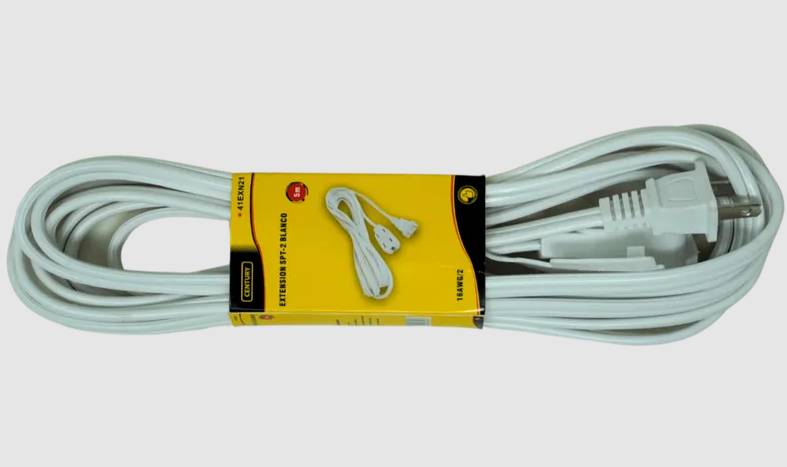 Extensión Century blanco 5M 16AWG/2 SPT-2