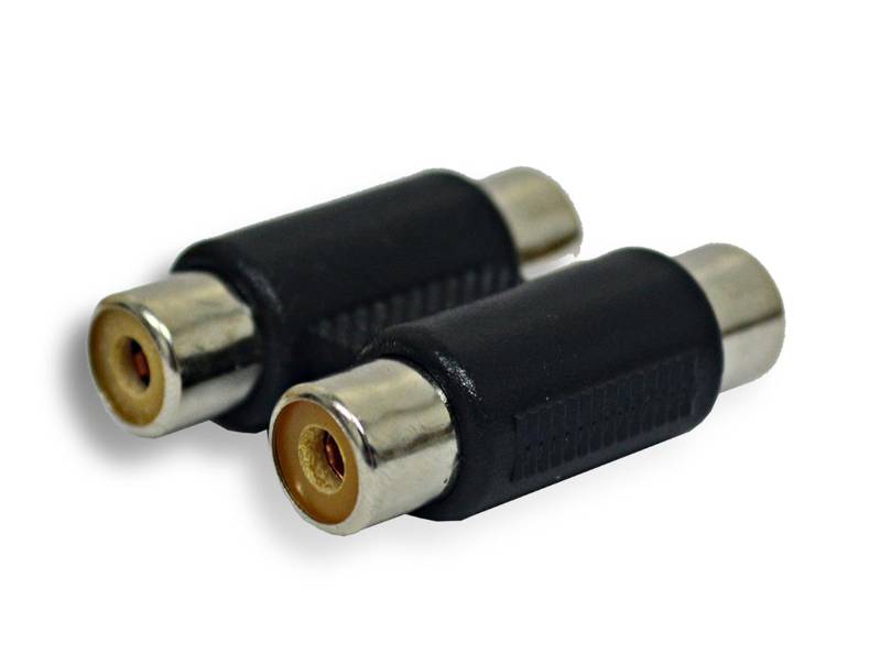 Unión RCA doble plástico hembra a hembra HY-1.1775