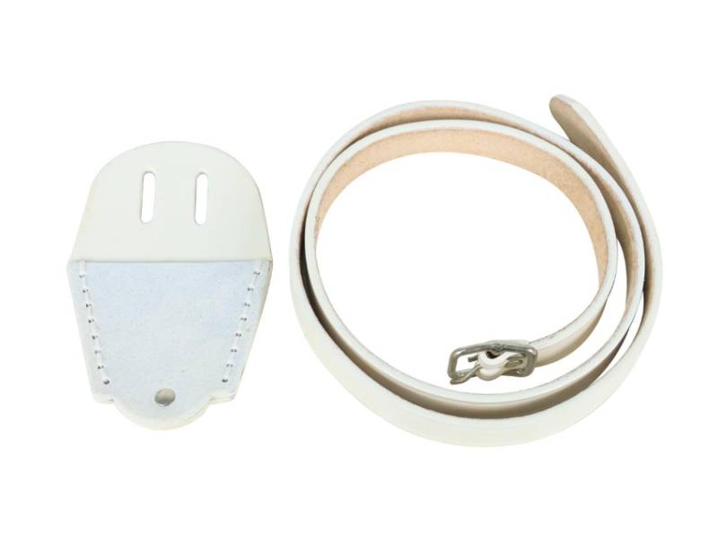 Correa para lira Orich cuero sintético blanco