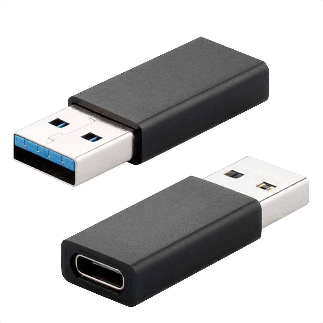 2 en 1 OTG Convertidor USB 3.0 a Micro USB y Tipo C Adaptador USB3.0 hembra  a Micro USB macho y USB C macho Conector (1 Pack)