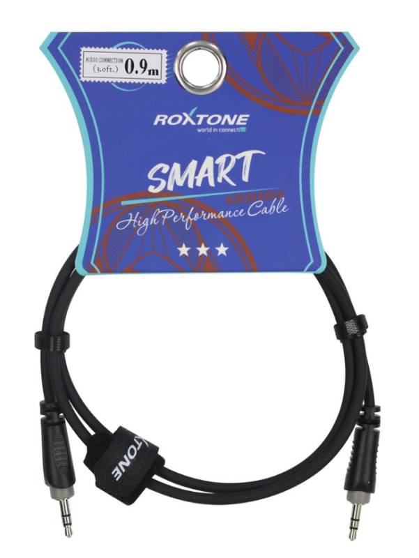 Cable audio Roxtone 1 PLUG 3.5 ST X 1 PLUG 3.5 ST 0.9 metros