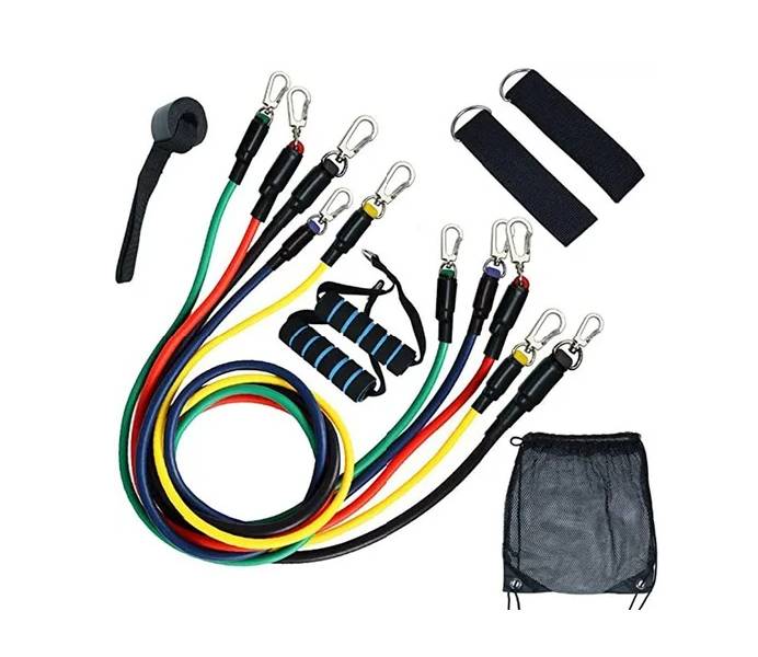 Kit 11 Bandas Elasticas De Resistencia Pecho Brazo Crossfit