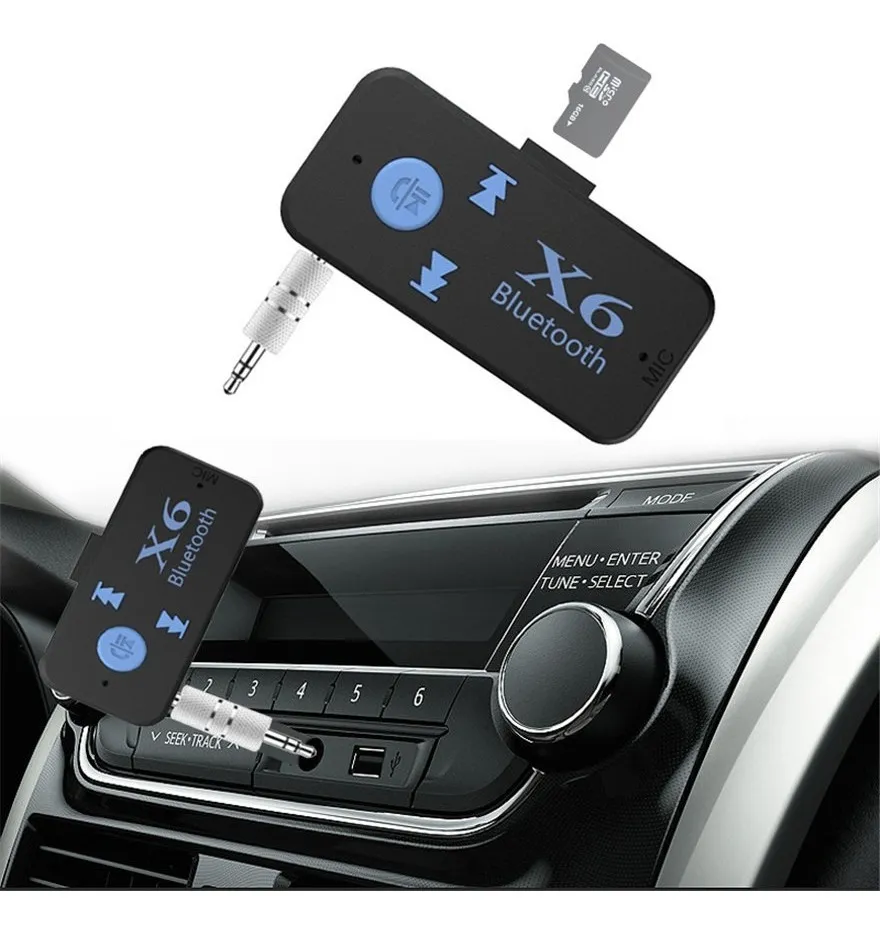 Receptor Bluetooth Adaptador 3.5 mm para radio autos, parlantes