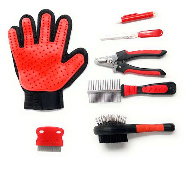 Set de utensilios para limpieza de mascotas kit para aseo