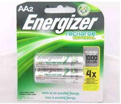 Pila Energizer Recargable Aa Blister * 2 Unidades Cargadas