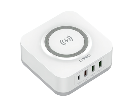 Cargador Ldnio AW004 wireless 32W -4P 3 usb + 1PD
