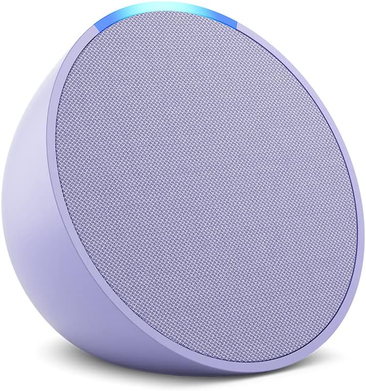 Parlante echo pop bluetooth amazon Lila Morado con Alexa