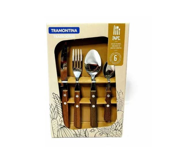 Tramontina Juego De Cubiertos Tradicional 24 Pzs/ 6 Persona