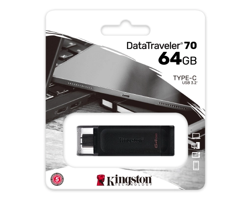 Memoria flash Kingston 64gb Tipo C data traveler DT70