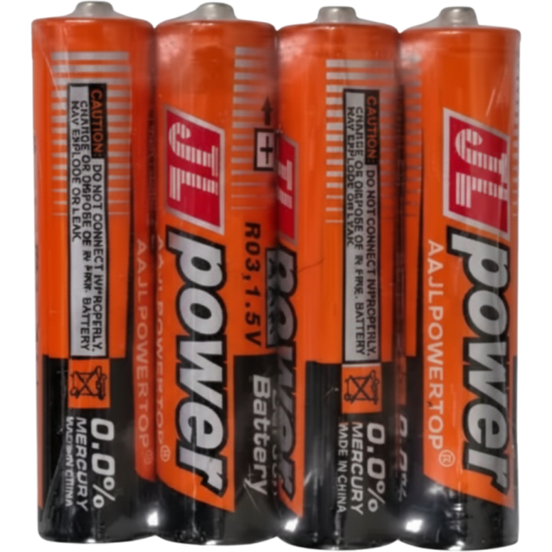 Pila Alcalina LR6 AAA 1.5V No Recargable B01 (pack de 4 unidades)