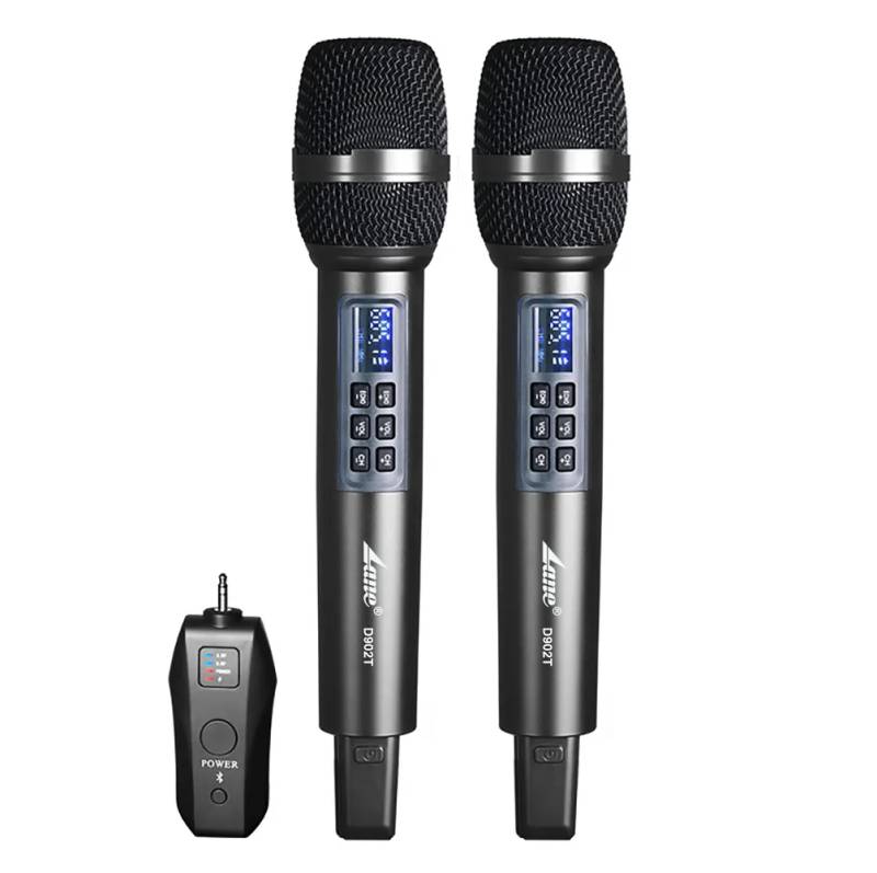 Micrófono inalámbrico Lane D902 UHF 3.5mm Dinámico Portátil doble + receptor