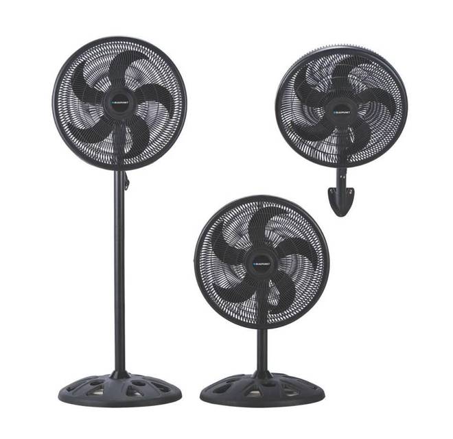 Ventilador Blaupunkt 18 Pulgadas 3 En 1: Pedestal, Pared Y Mesa - 90W Potente