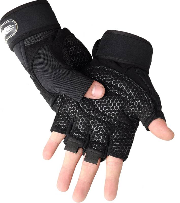 Guantes de ejercicios gimnasio antideslizante talla L